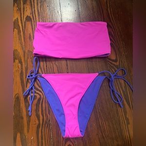 Fabletics Bandeau Multi-Style Bikini Bathing Suit